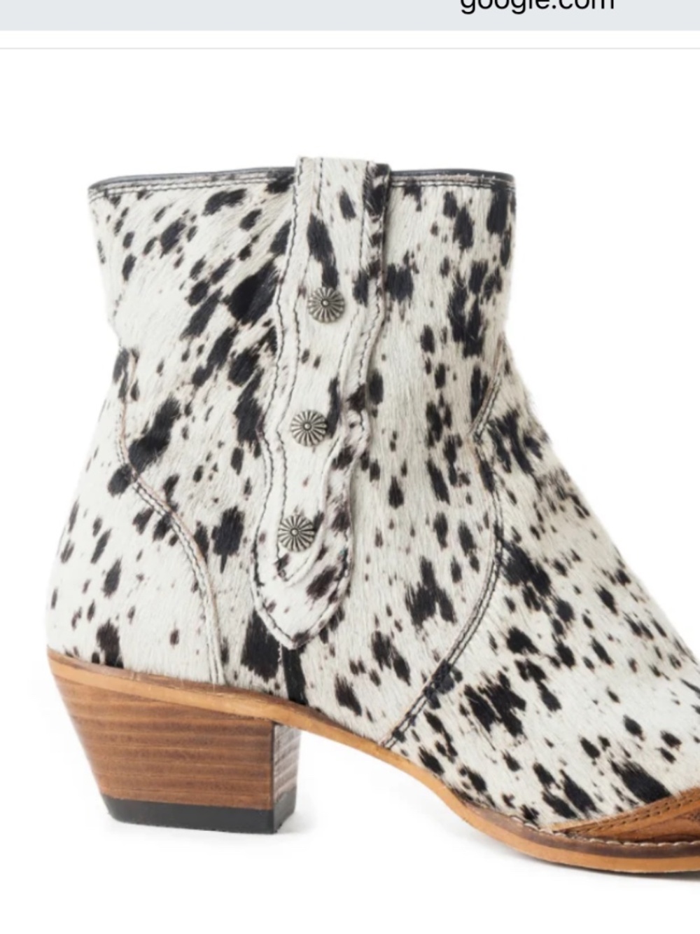 Western cowhide boot